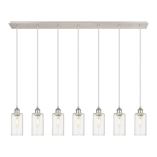 Innovations Crown Point 7Lt 49" Cord Linear Pendant, PN/CL - 127B-7P-PN-G434-7CL