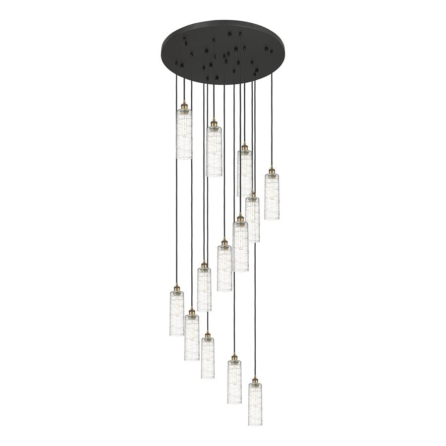 Innovations Crown 13Lt 32" Cord Multi Pend, BRS/DS - 132BK-B-13P-BB-G434-12DE