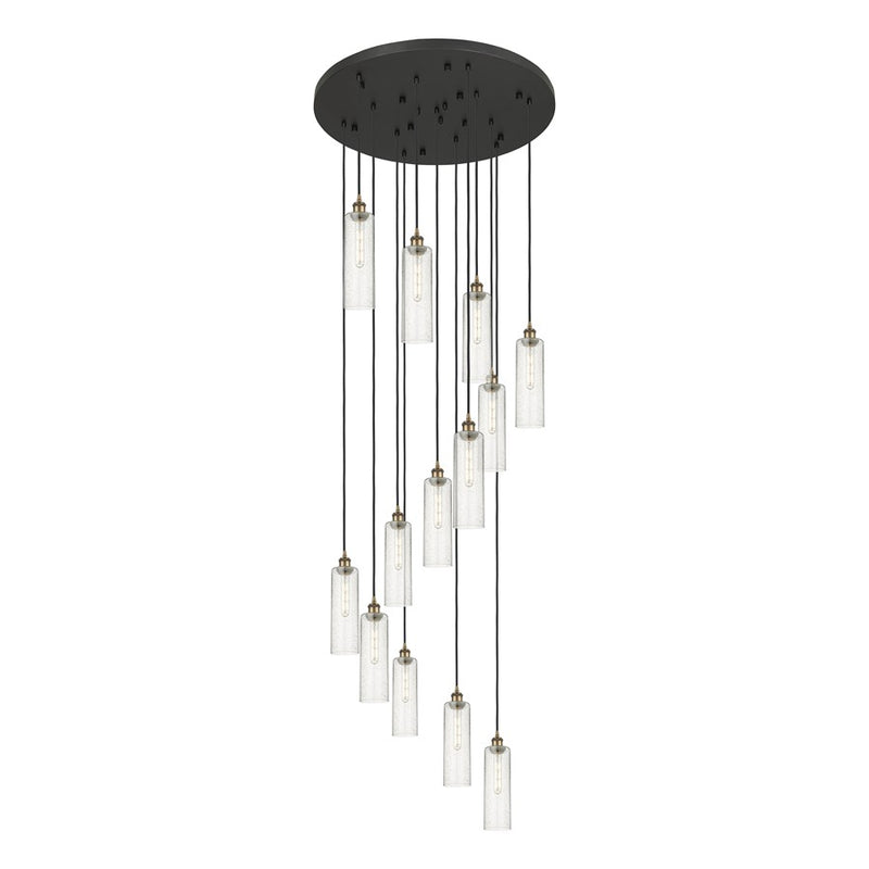 Innovations Crown 13Lt 32" Cord Multi Pend, BRS/SD - 132BK-B-13P-BB-G434-12SDY