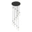 Innovations Crown 13Lt 32" Cord Multi Pend, BK/CL - 132BK-B-13P-BK-G434-12CL