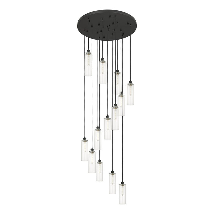 Innovations Crown 13Lt 32" Cord Multi Pend, BK/CL - 132BK-B-13P-BK-G434-12CL