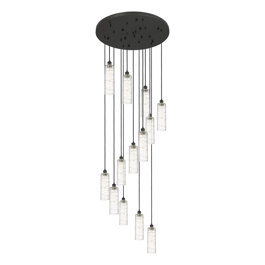 Innovations Crown 13Lt 32" Cord Multi Pend, BK/DS - 132BK-B-13P-BK-G434-12DE