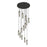 Innovations Crown 13Lt 32" Cord Multi Pend, BK/SM - 132BK-B-13P-BK-G434-12SM