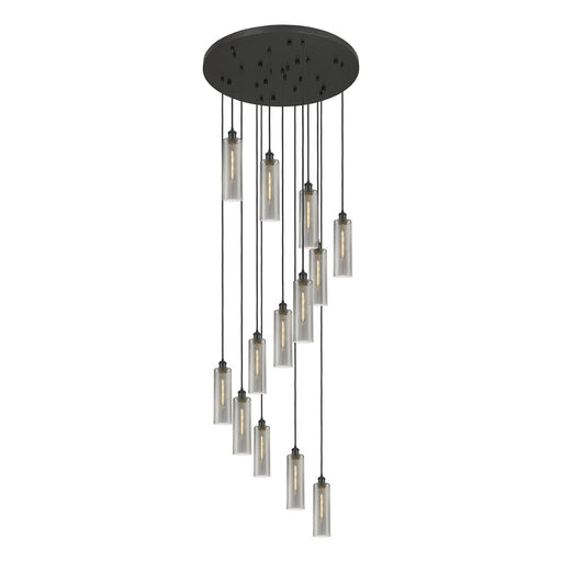 Innovations Crown 13Lt 32" Cord Multi Pend, BK/SM - 132BK-B-13P-BK-G434-12SM