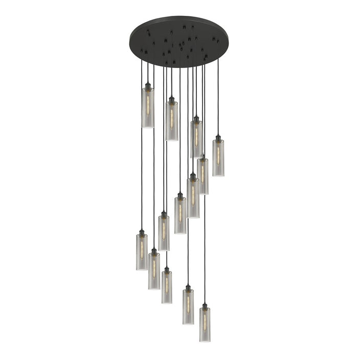 Innovations Crown 13Lt 32" Cord Multi Pend, BK/SM - 132BK-B-13P-BK-G434-12SM