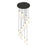 Innovations Crown 13Lt 32" Cord Multi Pend, BK/WH - 132BK-B-13P-BK-G434-12WH