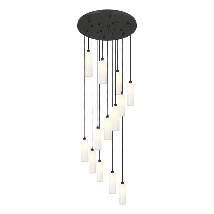 Innovations Crown 13Lt 32" Cord Multi Pend, BK/WH - 132BK-B-13P-BK-G434-12WH