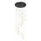 Innovations Crown 13Lt 32" Cord Multi Pend, PN/WH - 132BK-B-13P-PN-G434-12WH