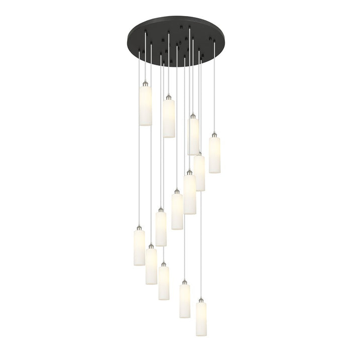 Innovations Crown 13Lt 32" Cord Multi Pend, PN/WH - 132BK-B-13P-PN-G434-12WH