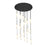 Innovations Crown 21Lt 48" Cord Multi Pend, BRS/WH - 148BK-B-21P-BB-G434-12WH