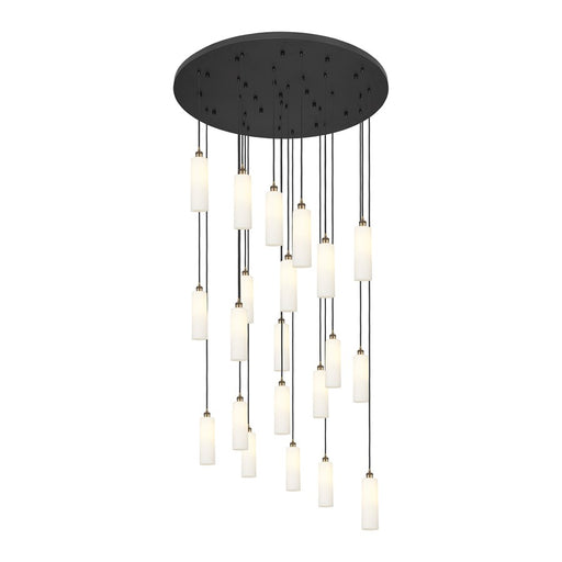Innovations Crown 21Lt 48" Cord Multi Pend, BRS/WH - 148BK-B-21P-BB-G434-12WH