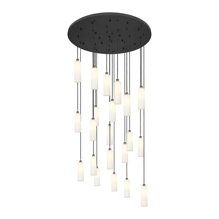 Innovations Crown 21Lt 48" Cord Multi Pend, BRS/WH - 148BK-B-21P-BB-G434-12WH