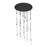 Innovations Crown 21Lt 48" Cord Multi Pend, BK/CL - 148BK-B-21P-BK-G434-12CL