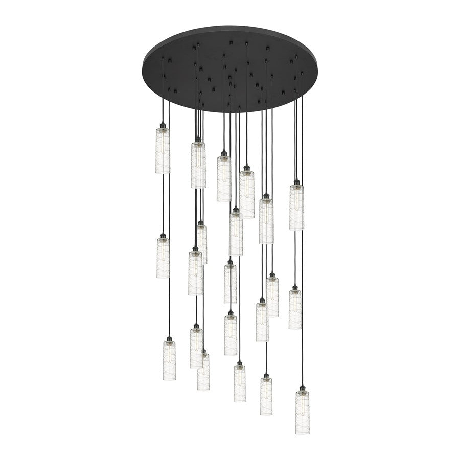 Innovations Crown 21Lt 48" Cord Multi Pend, BK/DS - 148BK-B-21P-BK-G434-12DE