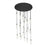 Innovations Crown 21Lt 48" Cord Multi Pend, BK/SD - 148BK-B-21P-BK-G434-12SDY