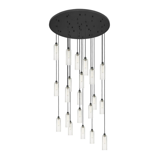 Innovations Crown 21Lt 48" Cord Multi Pend, BK/SD - 148BK-B-21P-BK-G434-12SDY