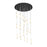 Innovations Crown 21Lt 48" Cord Multi Pend, PN/WH - 148BK-B-21P-PN-G434-12WH