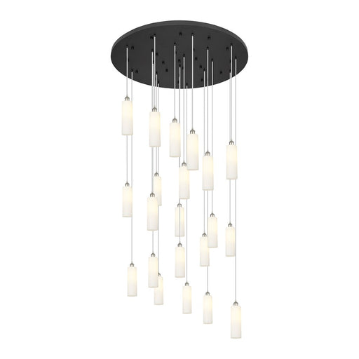 Innovations Crown 21Lt 48" Cord Multi Pend, PN/WH - 148BK-B-21P-PN-G434-12WH