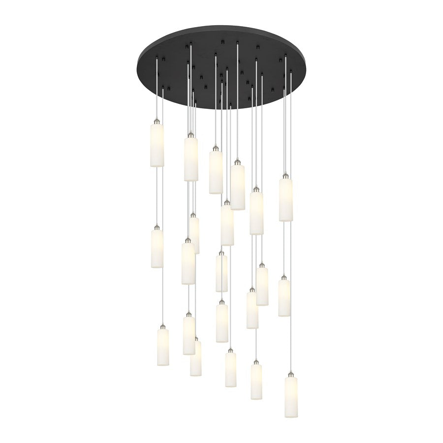 Innovations Crown 21Lt 48" Cord Multi Pend, PN/WH - 148BK-B-21P-PN-G434-12WH