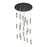 Innovations Crown 21Lt 48" Cord Multi Pend, SN/SM - 148BK-B-21P-SN-G434-12SM