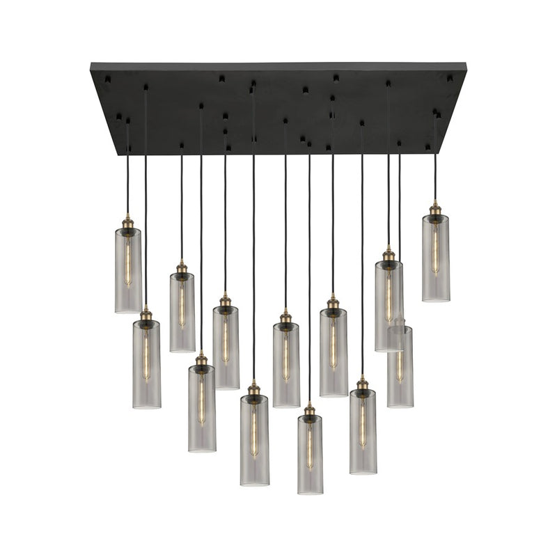 Innovations Crown 13Lt 54" Cord Multi Pend, BRS/SM - 154BK-B-13P-BB-G434-12SM