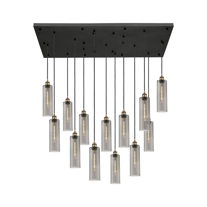 Innovations Crown 13Lt 54" Cord Multi Pend, BRS/SM - 154BK-B-13P-BB-G434-12SM