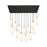Innovations Crown 13Lt 54" Cord Multi Pend, BRS/WH - 154BK-B-13P-BB-G434-12WH