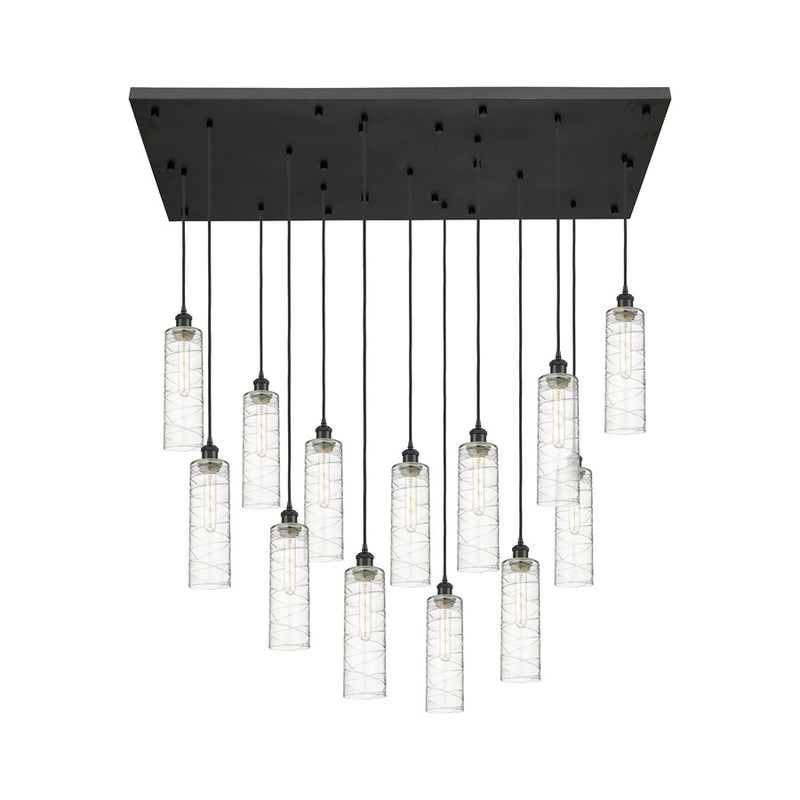 Innovations Crown 13Lt 54" Cord Multi Pend, BK/DS - 154BK-B-13P-BK-G434-12DE