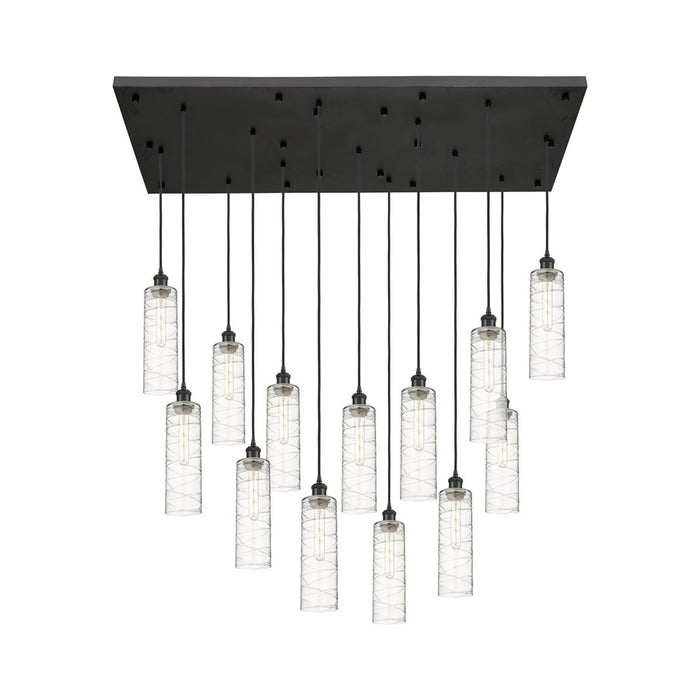 Innovations Crown 13Lt 54" Cord Multi Pend, BK/DS - 154BK-B-13P-BK-G434-12DE