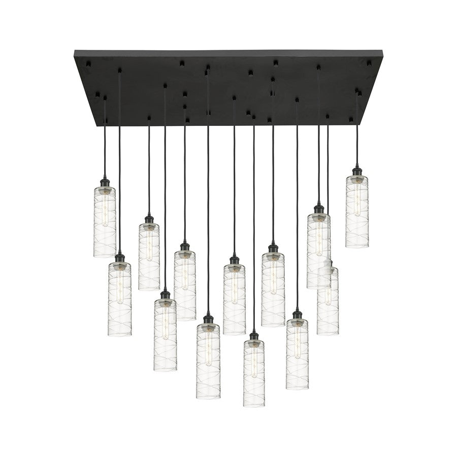 Innovations Crown 13Lt 54" Cord Multi Pend, BK/DS - 154BK-B-13P-BK-G434-12DE