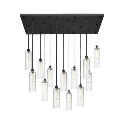 Innovations Crown 13Lt 54" Cord Multi Pend, BK/SD - 154BK-B-13P-BK-G434-12SDY