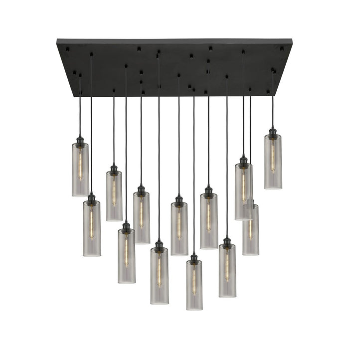 Innovations Crown 13Lt 54" Cord Multi Pend, BK/SM - 154BK-B-13P-BK-G434-12SM