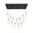 Innovations Crown 13Lt 54" Cord Multi Pend, SN/CL - 154BK-B-13P-SN-G434-12CL