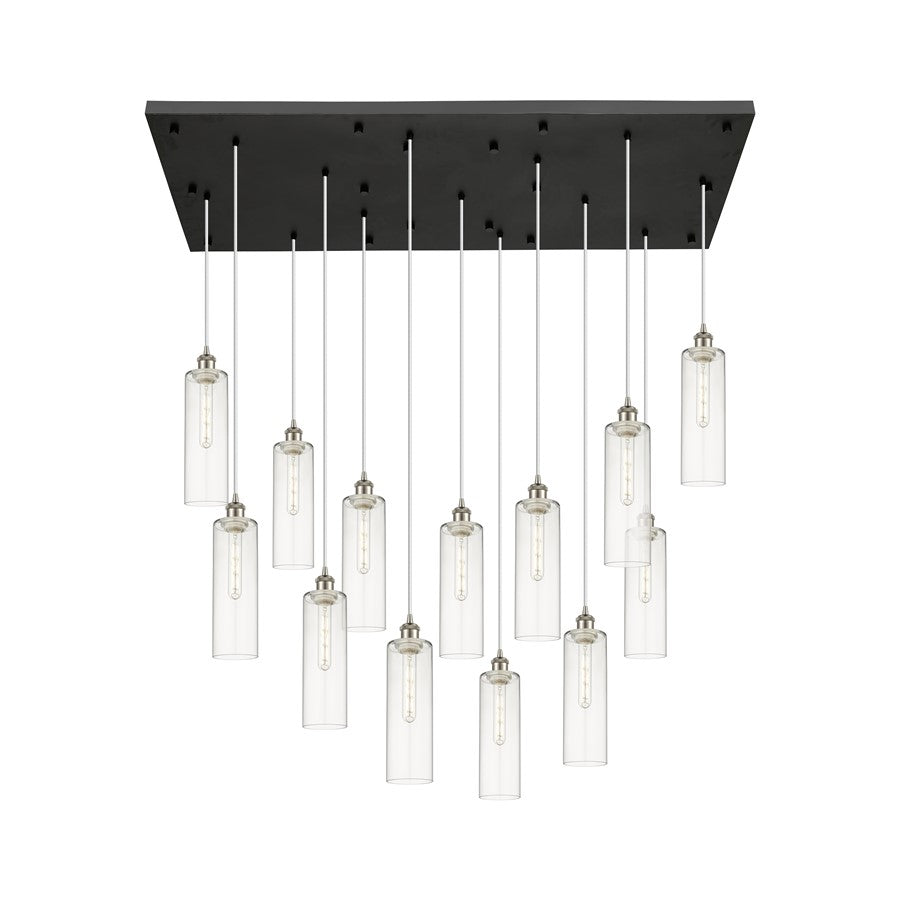 Innovations Crown 13Lt 54" Cord Multi Pend, SN/CL - 154BK-B-13P-SN-G434-12CL