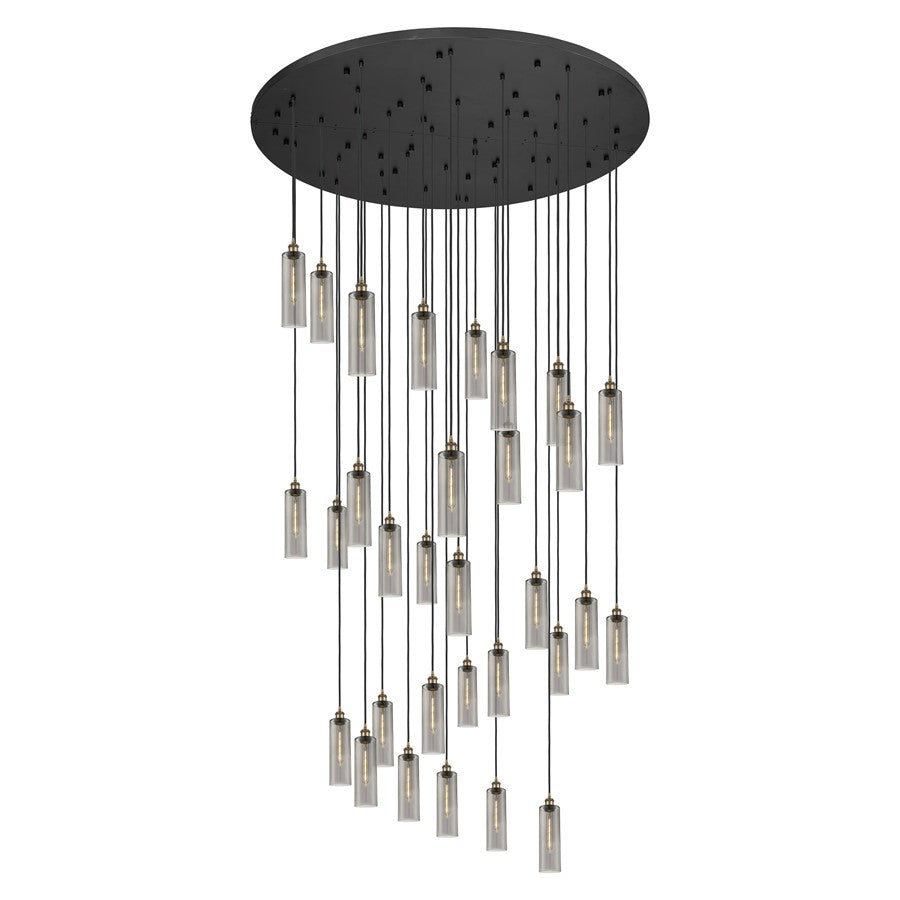 Innovations Crown 31Lt 60" Cord Multi Pend, BRS/SM - 160BK-B-31P-BB-G434-12SM