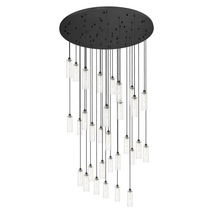 Innovations Crown 31Lt 60" Cord Multi Pend, BK/CL - 160BK-B-31P-BK-G434-12CL