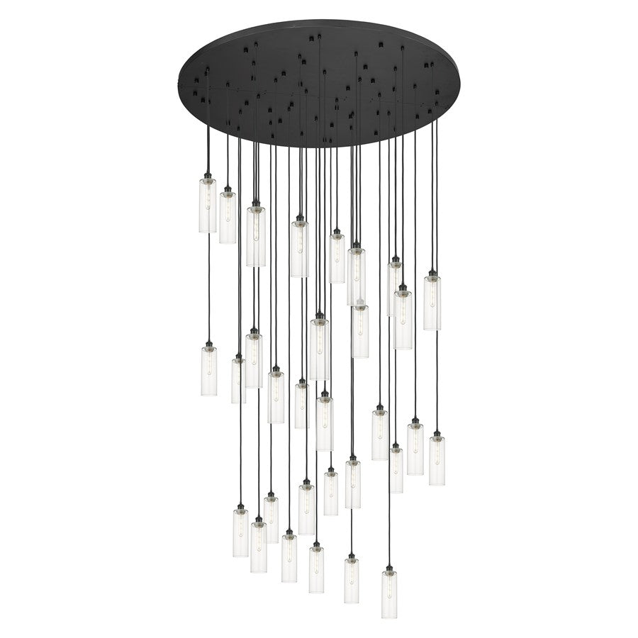Innovations Crown 31Lt 60" Cord Multi Pend, BK/CL - 160BK-B-31P-BK-G434-12CL
