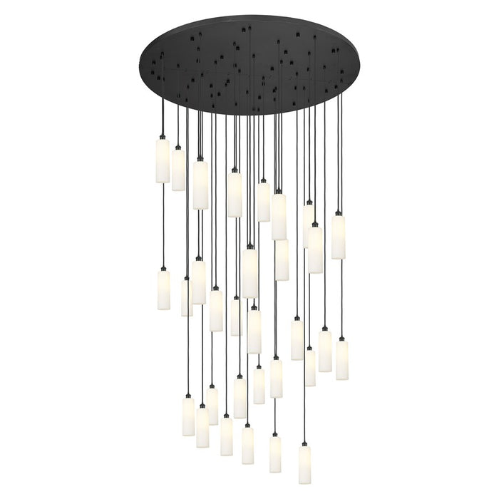 Innovations Crown 31Lt 60" Cord Multi Pend, BK/WH - 160BK-B-31P-BK-G434-12WH