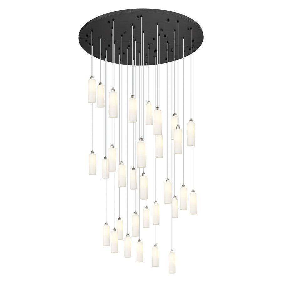 Innovations Crown 31Lt 60" Cord Multi Pend, PN/WH - 160BK-B-31P-PN-G434-12WH