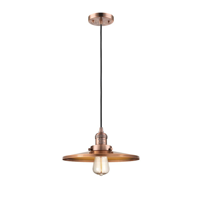 Innovations Appalachian 1 Light 12" Mini Pendant, Copper - 201C-AC-MFR-AC-12