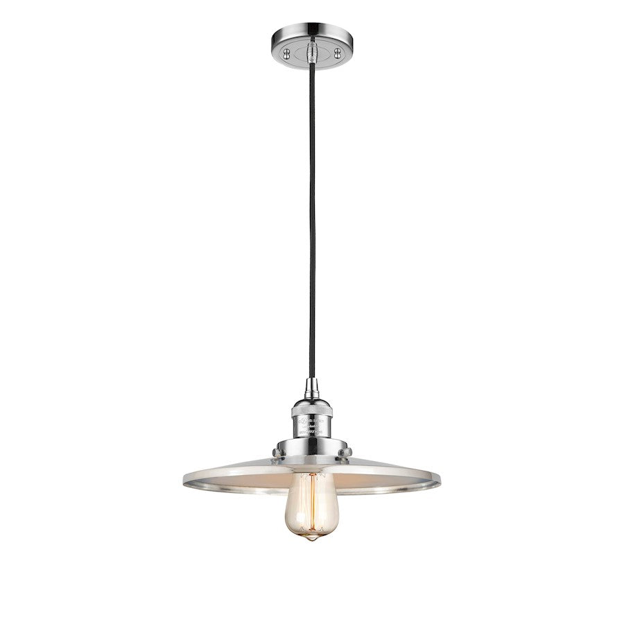 Innovations Appalachian 1 Light 12" Mini Pendant, Chrome - 201C-PC-MFR-PC-12