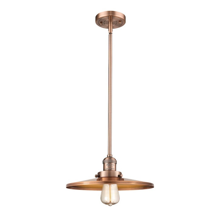 Innovations Appalachian 1-Lt 12" Stem Mini Pendant, Copper - 201S-AC-MFR-AC-12