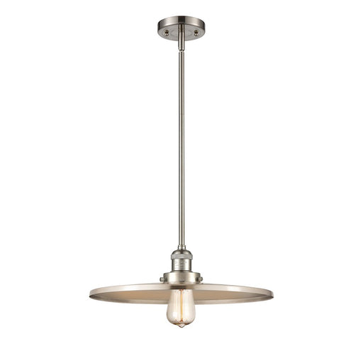 Innovations Appalachian 1 Light 16" Stem Mini Pendant, Nickel- 201S-SN-MFR-SN-16