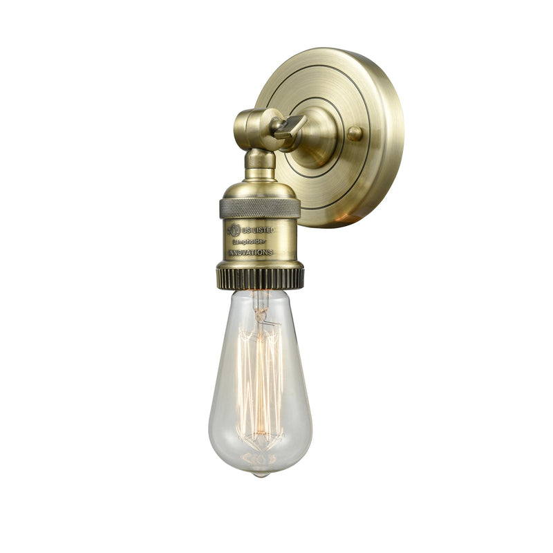 Innovations Lighting 1-LT Bare Bulb 4.5" ADA Compliant Sconce, Brass