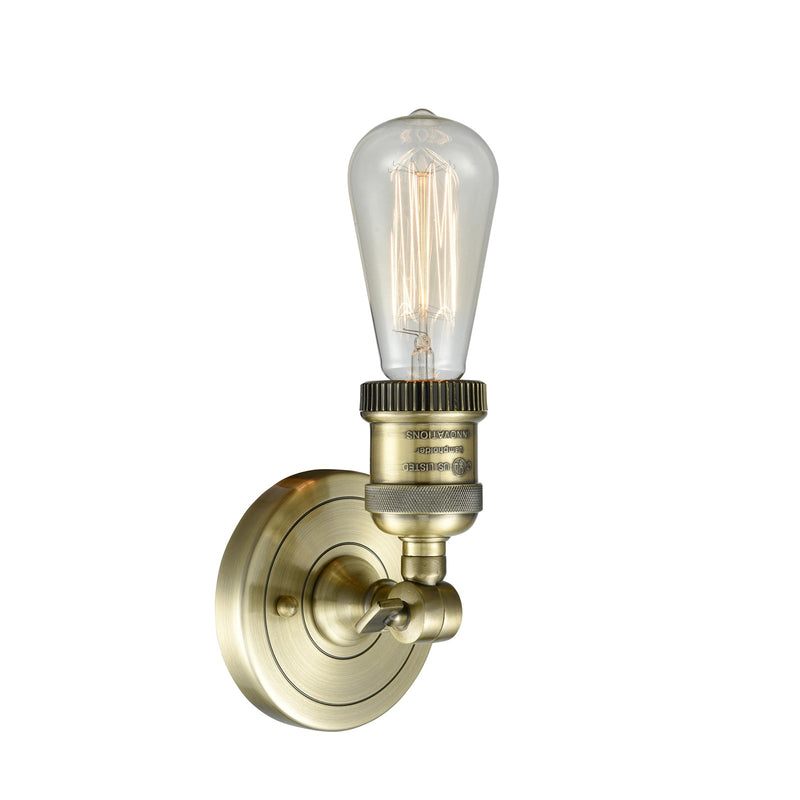 Innovations 1-LT LED Bare Bulb 4.5" ADA Compliant Sconce, Brass