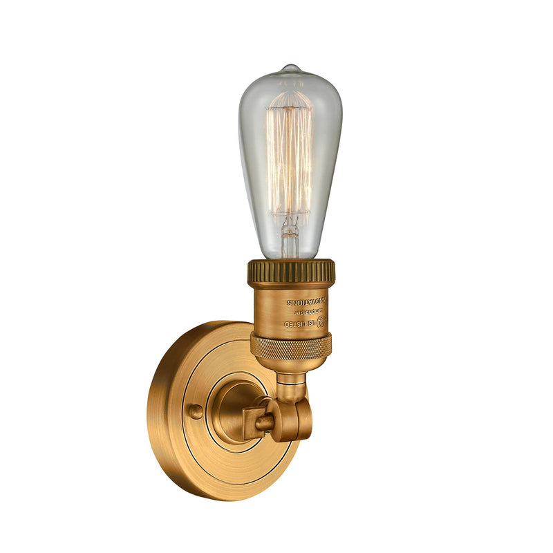 Innovations 1-LT Bare Bulb 4.5" ADA Compliant Sconce, B Brass
