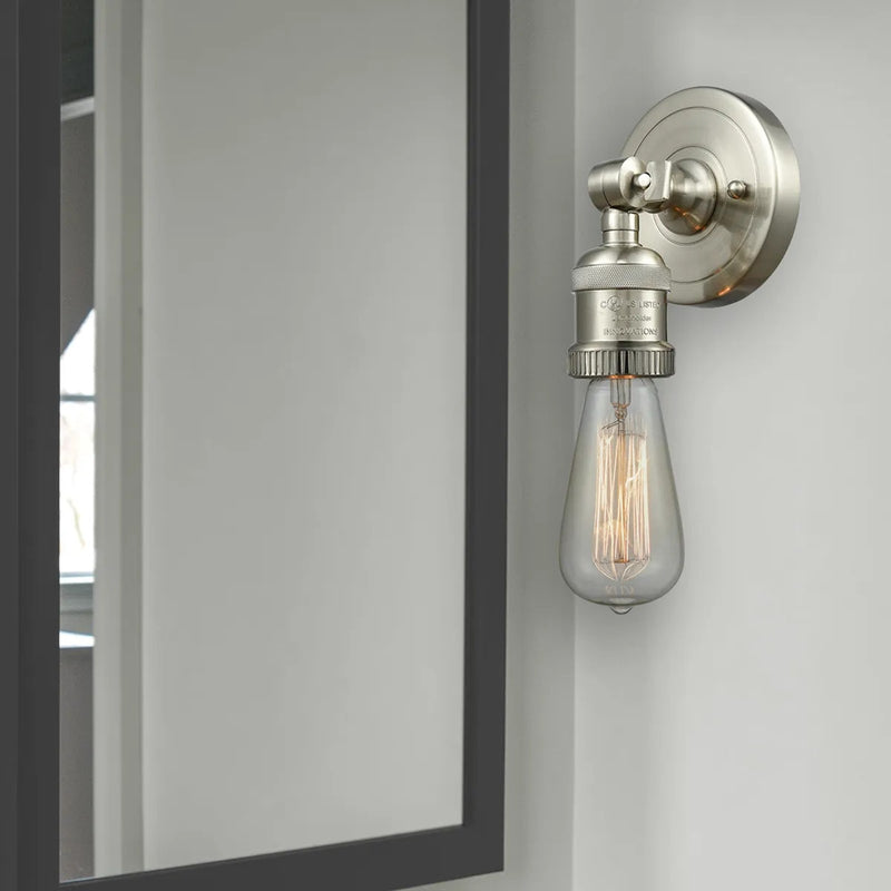 Innovations 1-LT LED Bare Bulb ADA Compliant Sconce, B Nickel