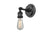 Innovations Bare Bulb 1 Light Sconce, Matte Black - 203BP-BK