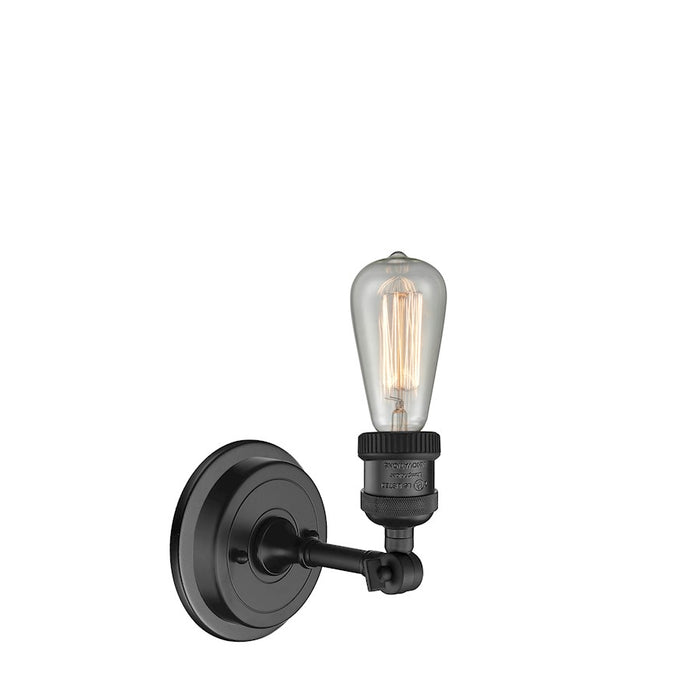 Innovations Bare Bulb 1 Light Sconce, Matte Black