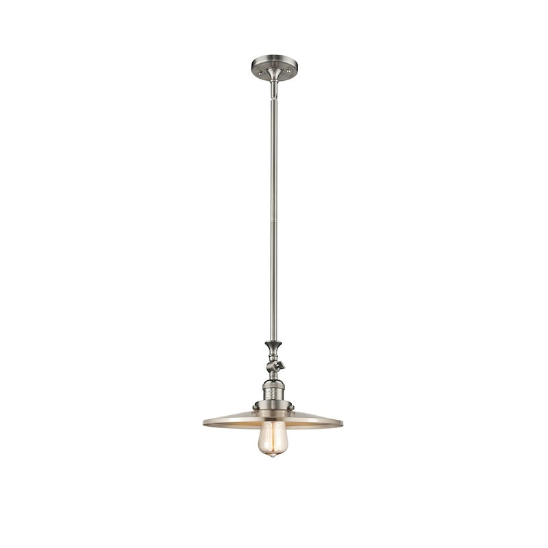 Innovations Appalachian 12" Stem Mini Pendant/Adj Swivel, NK- 206-SN-MFR-SN-12